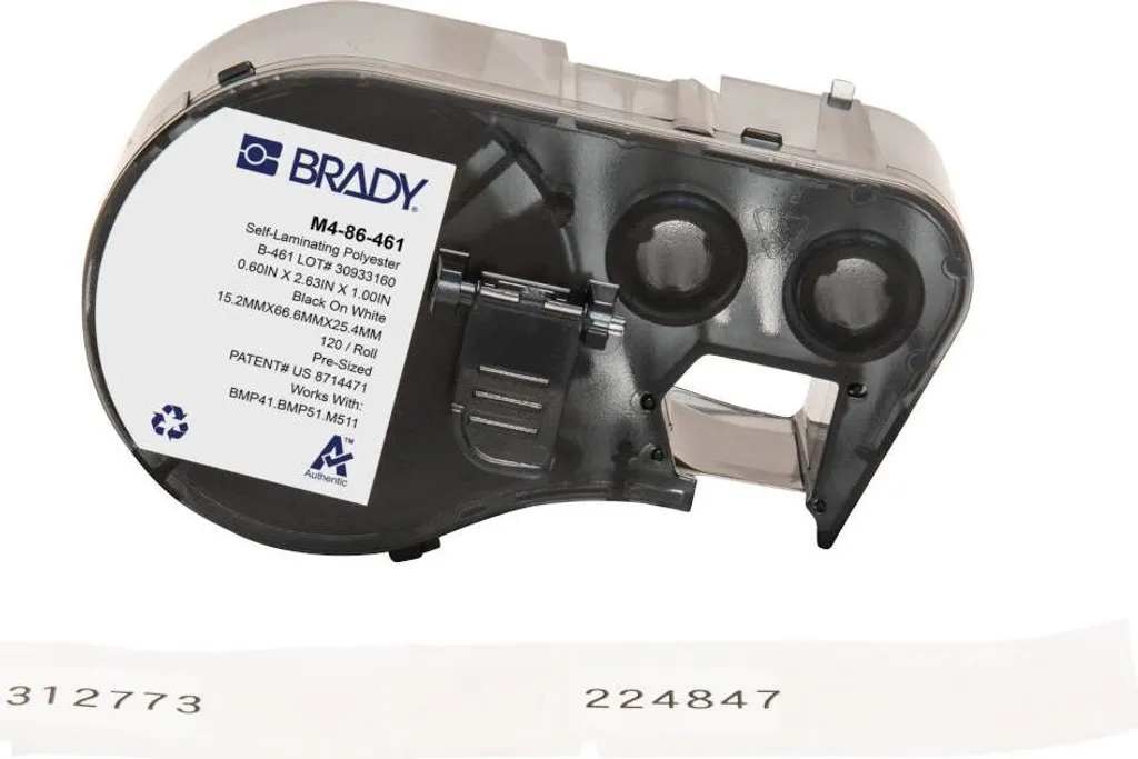 Brady M4-86-461 Étiquette Noire Auto-protégée Résistante aux Solvants