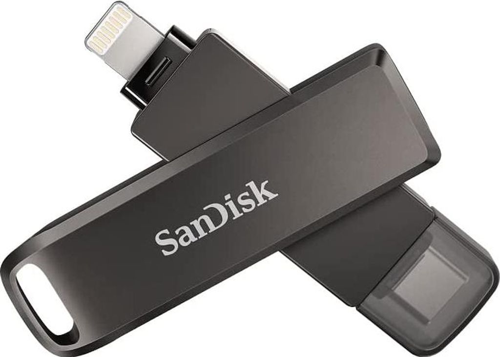 SanDisk iXpand, 256 GB, USB Type-C / Lightning, 3.2 Gen 1 Produktbild 