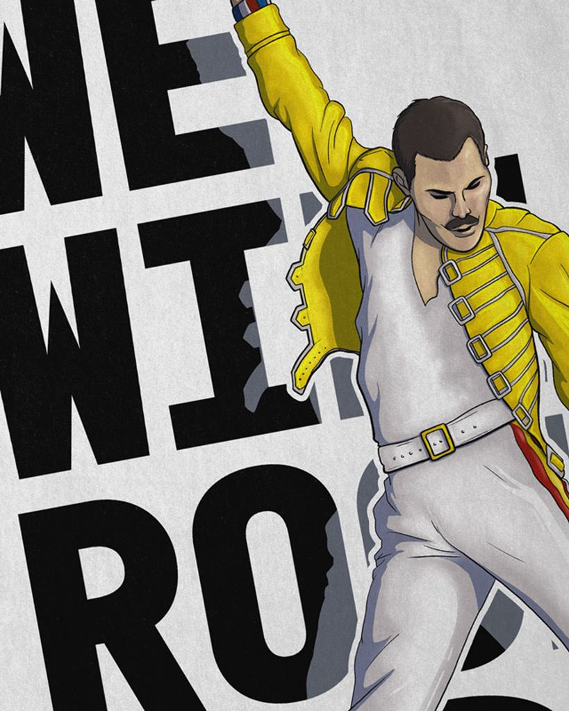 style3 Rock You Herren T-Shirt freddie live festival you