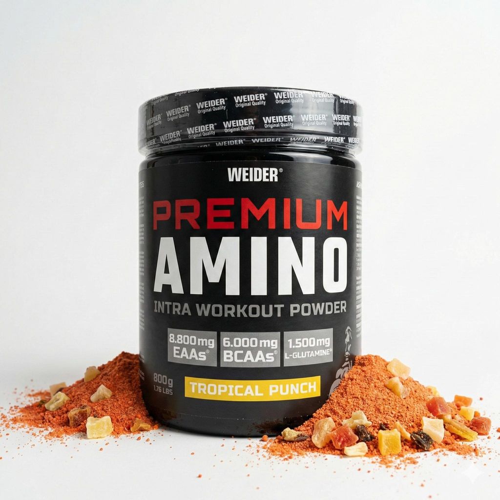 Weider premium amino, tropical punch, polvere, 800g 10003 Immagine del prodotto 