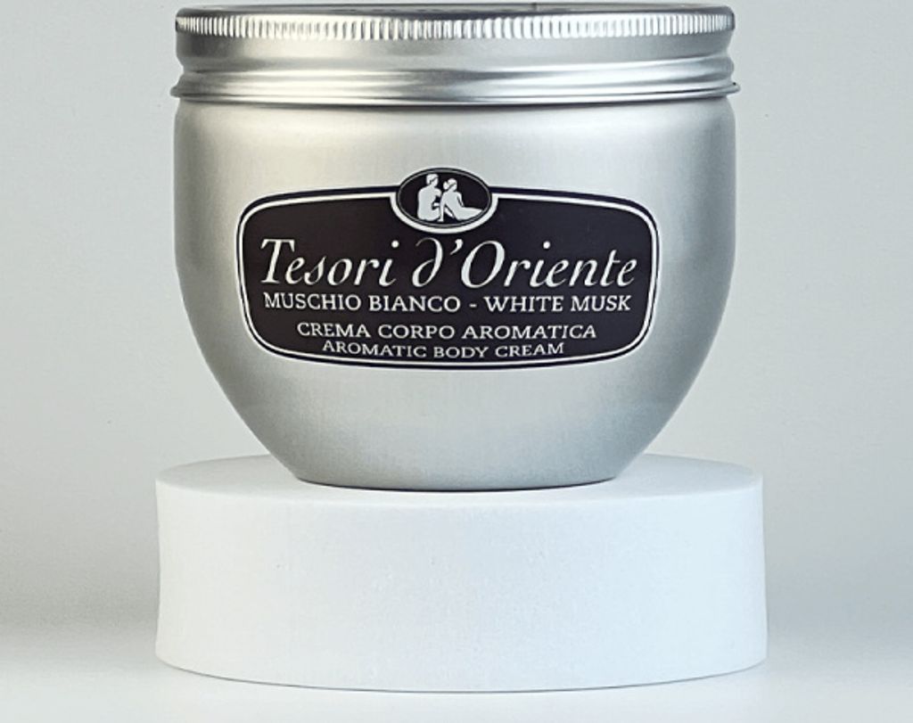 6x TESORI D'ORIENTE Vaso Muschio Bianco Bodycream – Cremiger Körperbalsam, 300 Ml Pro Dose