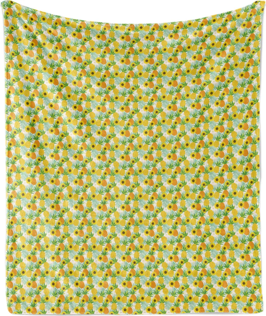 Offerta Coperta Pile ABAKUHAUS 125x175cm - Girasoli Prezzo Speciale