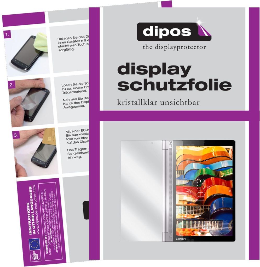 2x dipos Crystalclear Lenovo Yoga Tablet 3 Pro (10 Zoll)