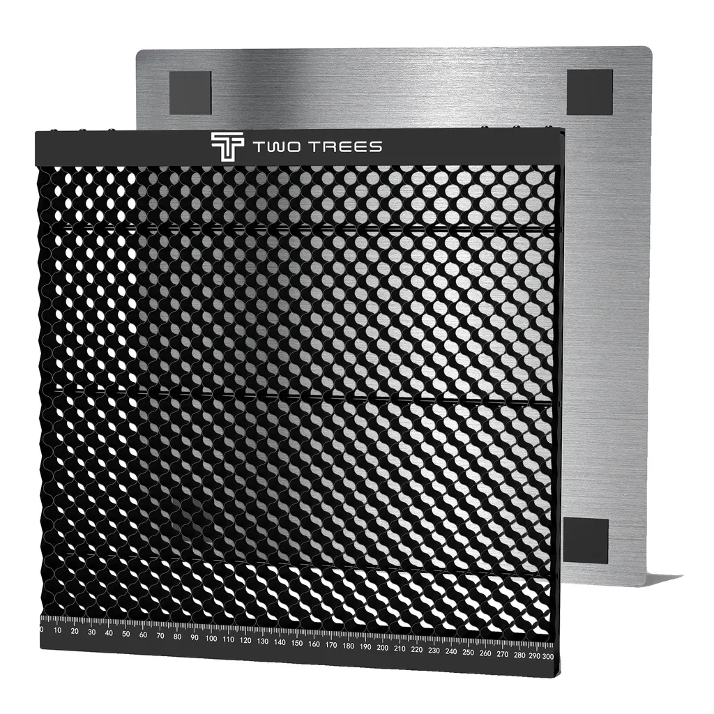 Plateau nid d'abeille connectable 400x425x22mm en aluminium rigide