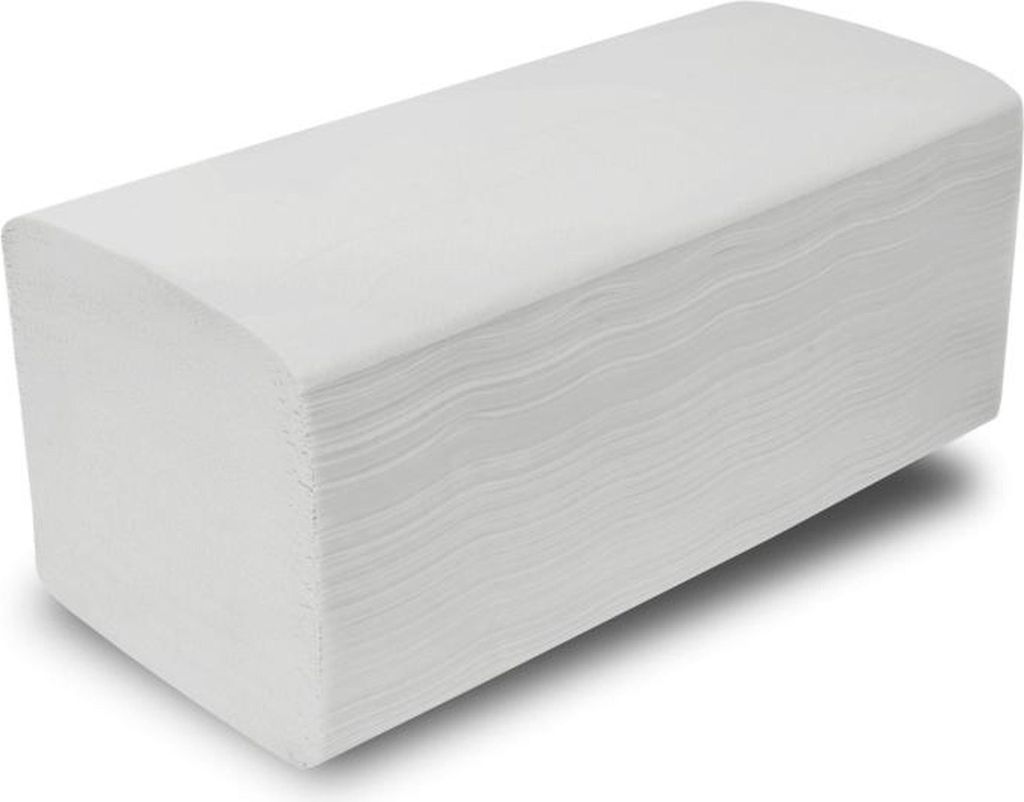 8000 Papierhandtücher - 24 x 22 cm - weiß - ZZ- V - Falz - Falthandtücher