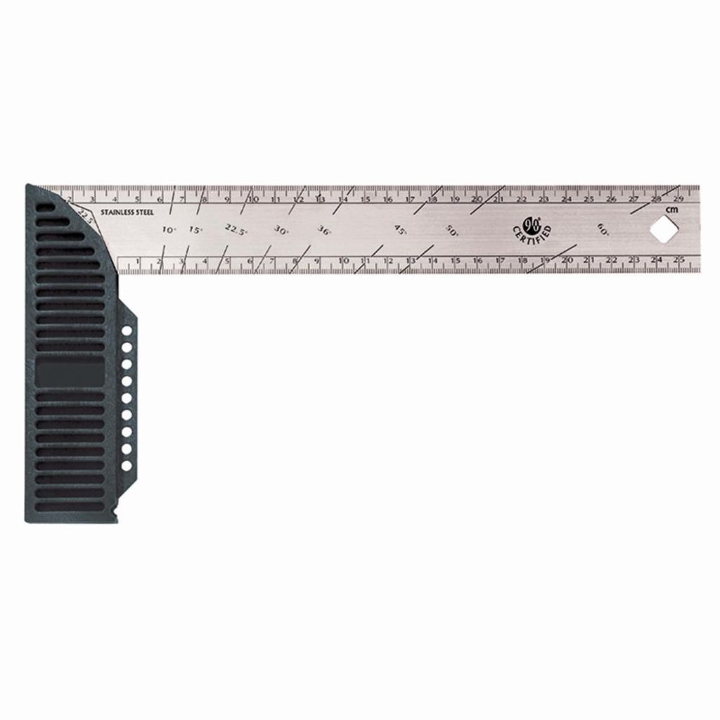 Ironside 100-325 Zimmermannswinkel 300mm aus rostfreiem Stahl, silber/schwarz