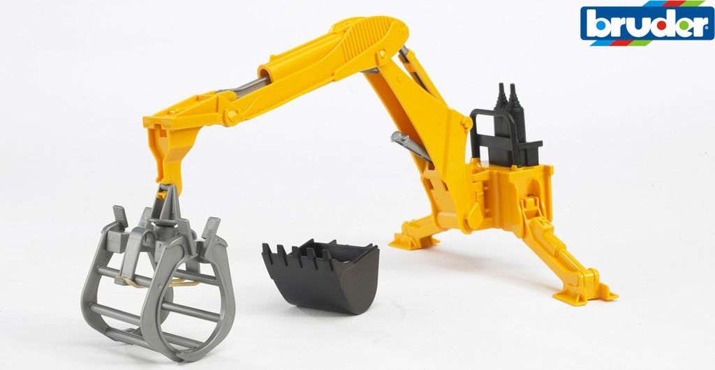 BRUDER Rear hydraulic arm, Čierna, Šedá, Žltá Obrázok produktu 