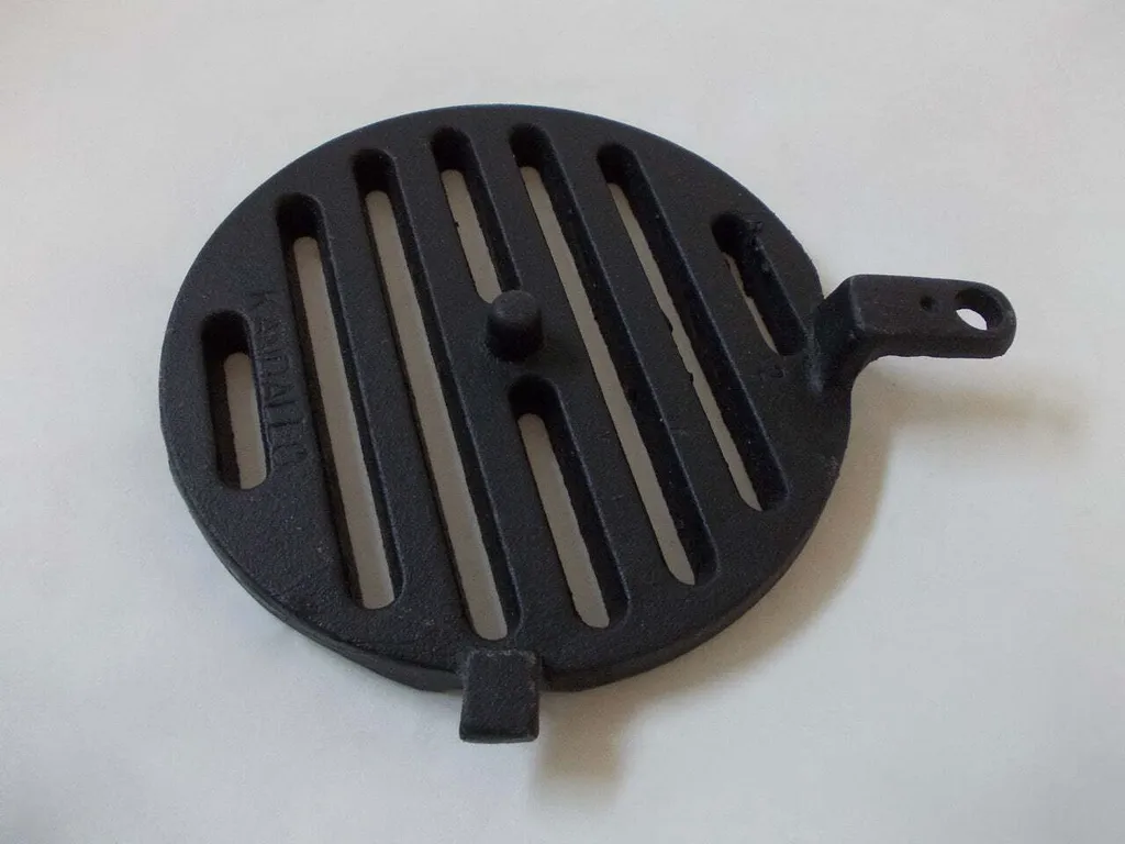 Ricambio Griglia Rotonda 185mm per Stufe e Caminetti - Ghisa Rinforzata
