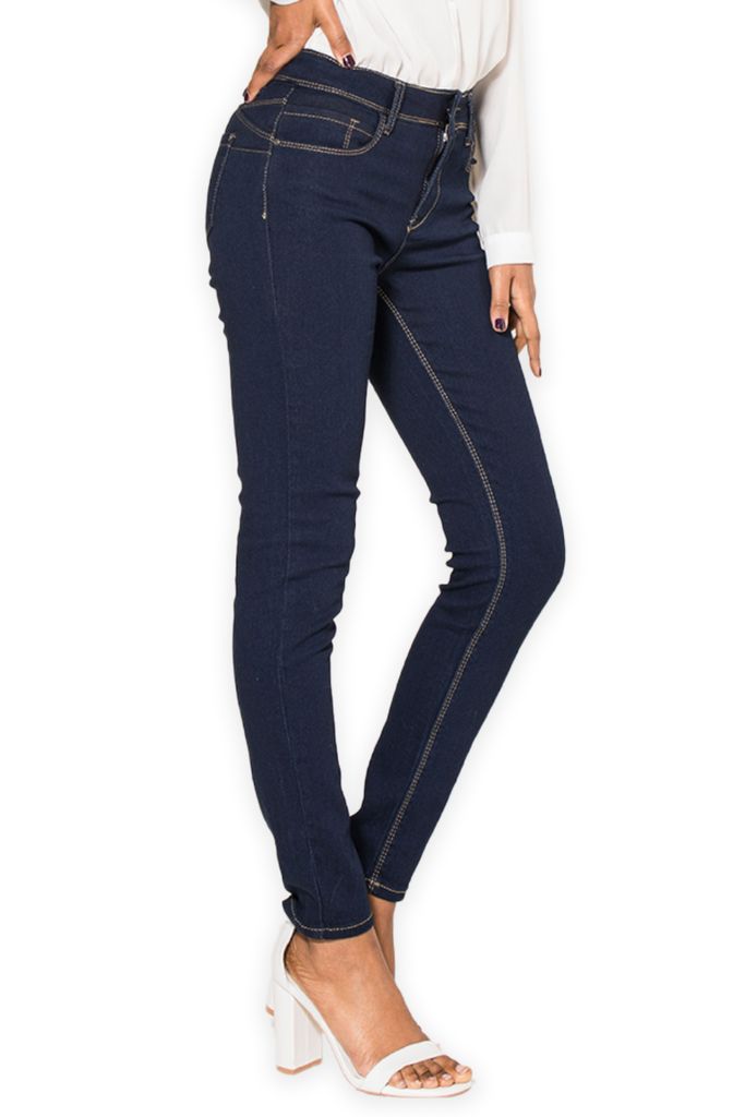 Damen Skinny Jeanshose Stretch Jeans Denim DA 14084 