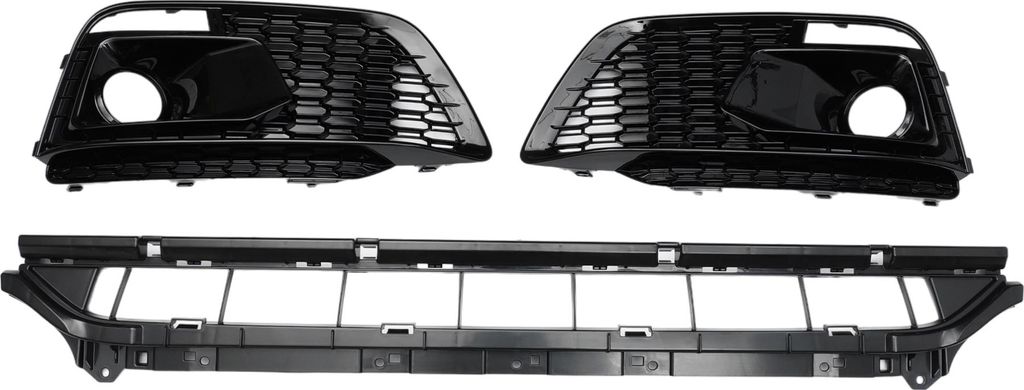 Fronte untere Motorhaubenstoßstange Kühlergrill Nebelscheinwerfergrill Abdeckung für Q5L Fronte untere Stoßstangen-Nierengrill Sportstil Faceli...