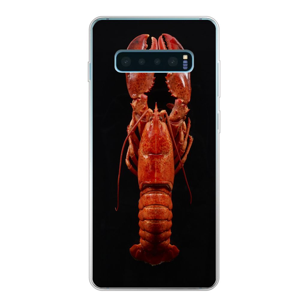 MuchoWow Handyhülle Schutzhülle Hülle für Samsung Galaxy S10 Lite Krebs - Rot - Porträt Silikon Softcase Handy Hülle - Schutz