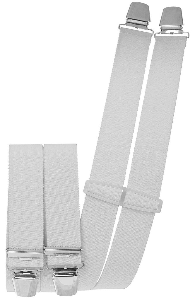Hosenträger mit 4 extra starken  Clips uni Farben Produktbild 