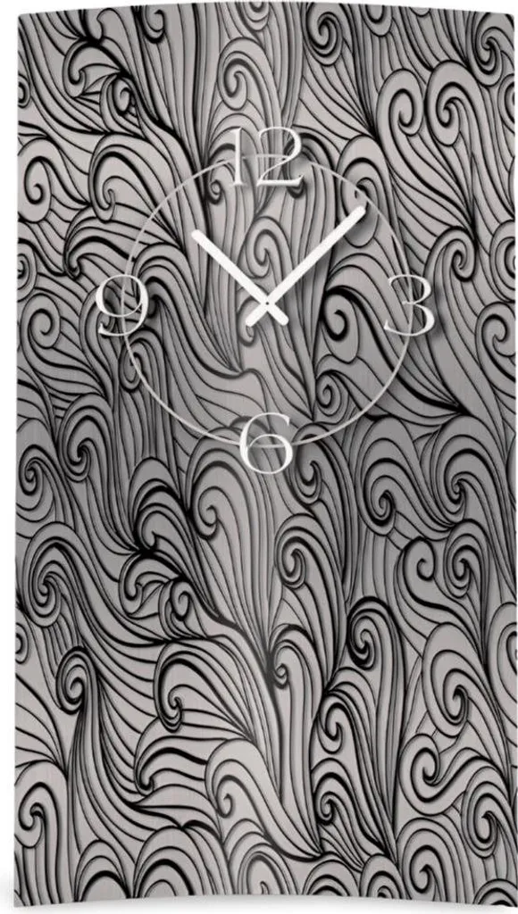 Horloge murale design dixtime 3D-0045 Abstrait Zendoodle silencieuse