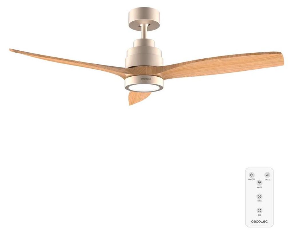 Cecotec Deckenventilator mit Licht EnergySilence Aero 5295 GoldWeiß