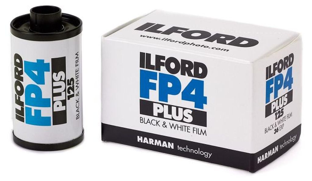 ILFORD FP4 PLUS 35mm 24 Aufnahmen Schwarzweißfilm ISO 125