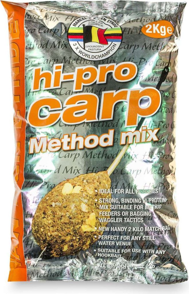 2kg VAN DEN EYNDE HI PRO CARP METHOD MIX Feederfuter Angelfutter Groundbait Karpfen
