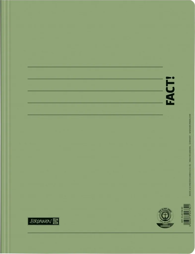 Classeur A4 Rapide : 25x BRUNNEN 102010450 - Fini les Papiers Volants