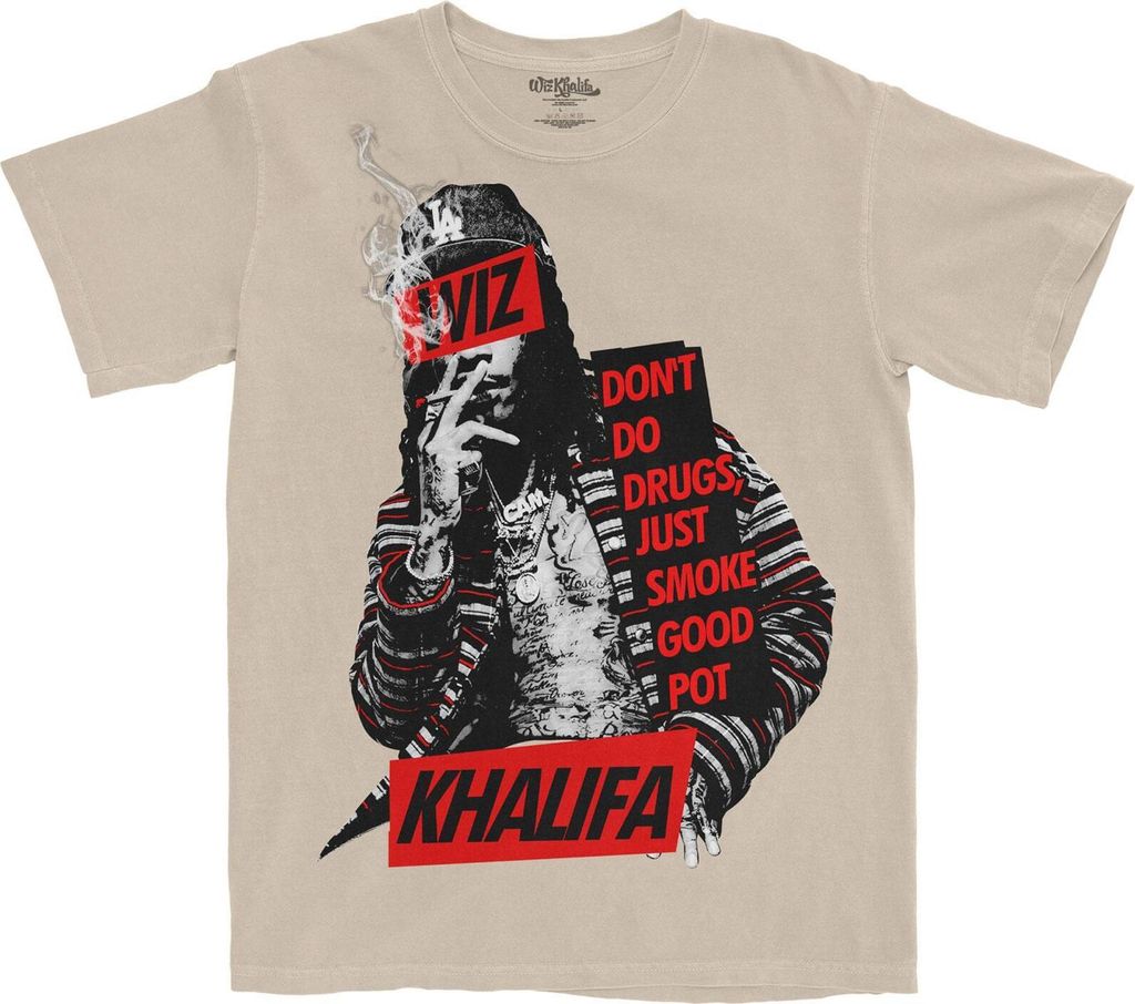 Wiz Khalifa - "Propaganda" T-Shirt für Herren/Damen Uni RO3880 (L) (Sand)