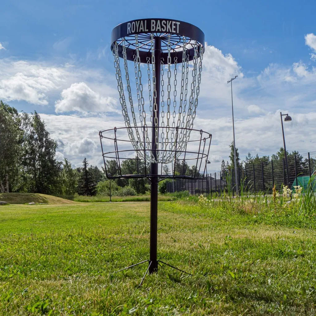 Viking Discs Royal Basket Édition Noire - Panier de Disc Golf de Précision