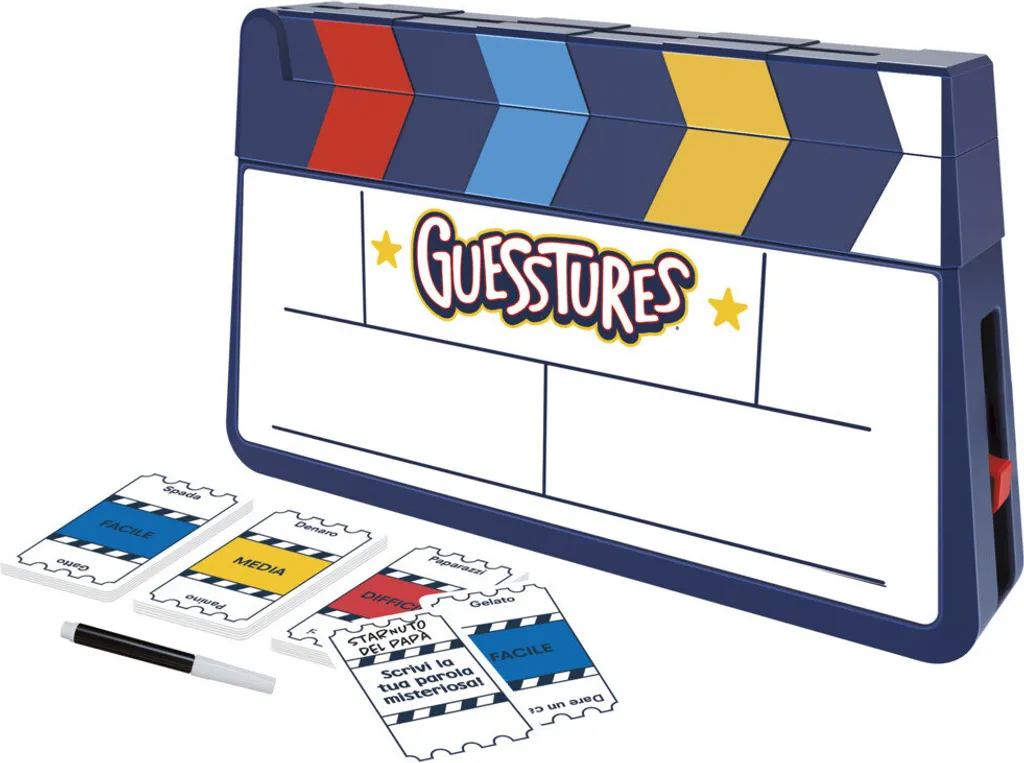 Guesstures Hasbro Gaming Jeu de Cartes Action et Rapidité de 15 Min