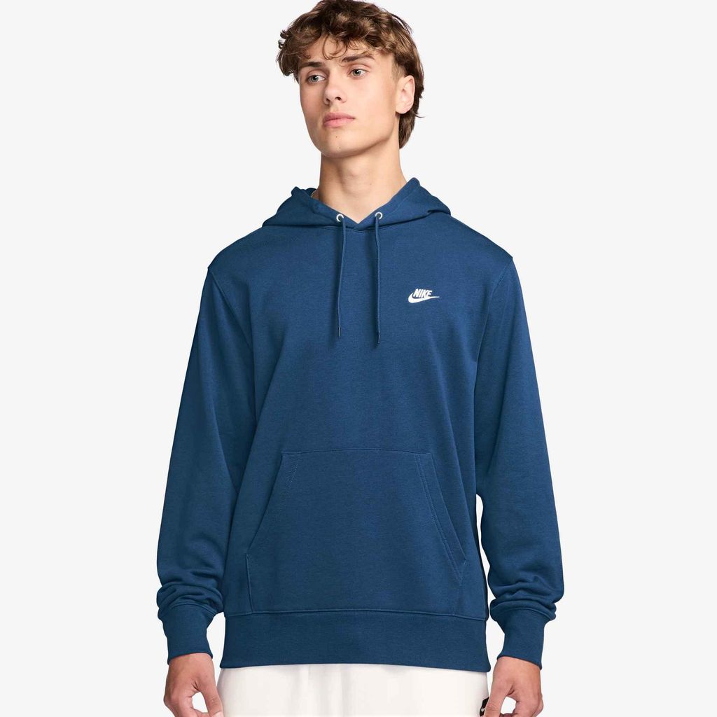Nike Club Herren French Terry-Hoodie - Court Blue/Weiß Court Blue/Weiß M