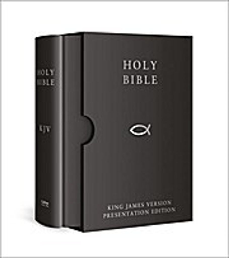 HOLY BIBLE: King James Version (KJV) Black Presentation Immagine del prodotto 