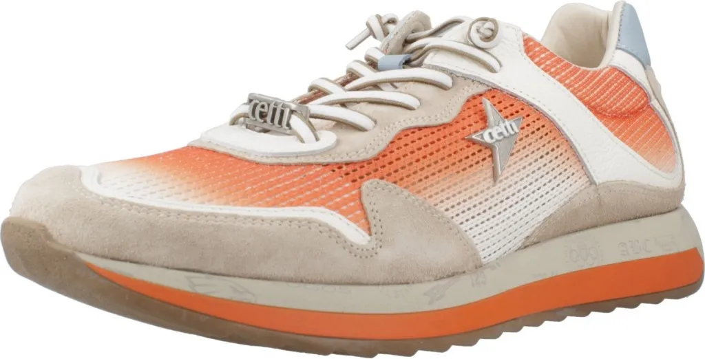 Cetti C1382 V25 Orange : Baskets Homme confortables avec semelle ergonomique
