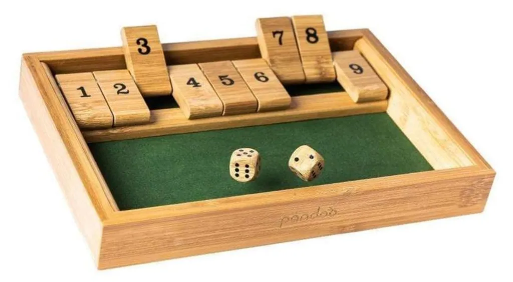 Jeu de société pliant Pandoo en bambou - Jeu de voyage compact en bois