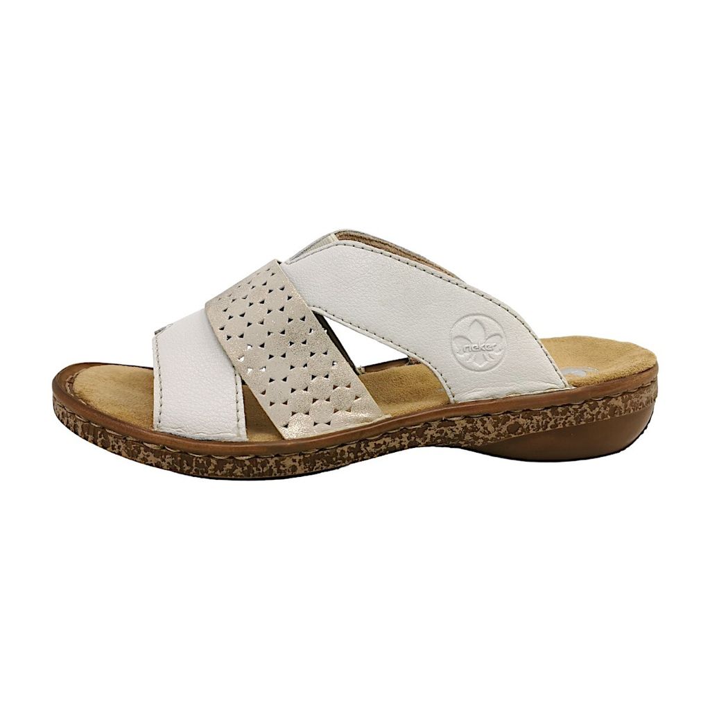 Rieker Ciabatta da donna Bianco/Oro Immagine del prodotto 
