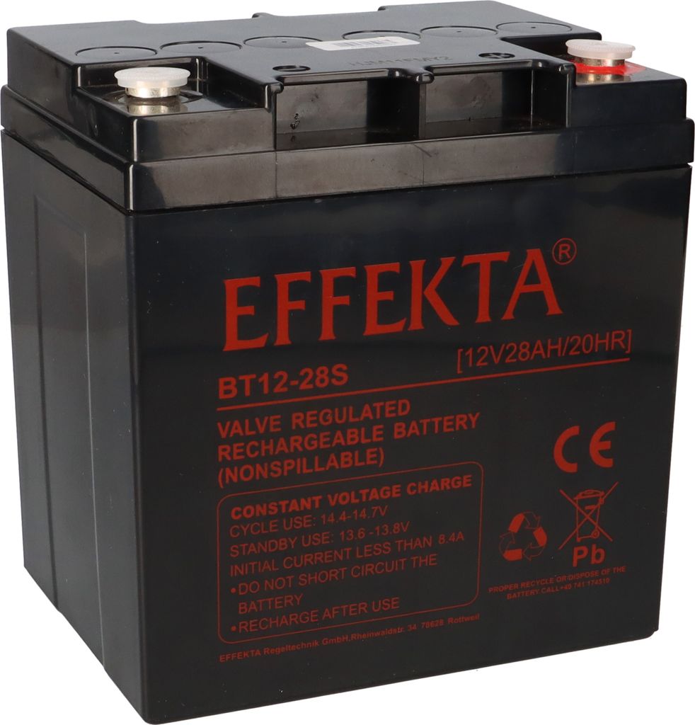 Effekta BT 12-28S Blei-Vlies Akku AGM VRLA 12V 28Ah