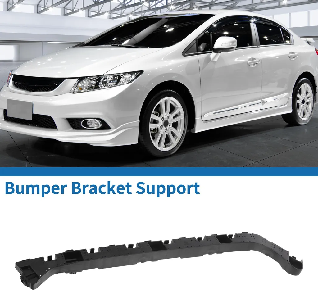 Fixation Pare-chocs Arrière Honda Civic Sedan 2016-2020 Noir Gauche