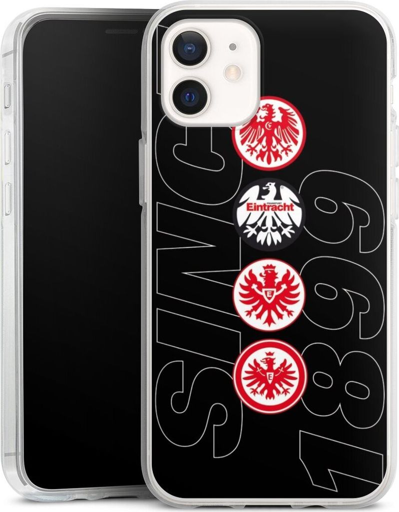 DeinDesign Handyhülle für Apple iPhone 12 mini Silikon Hülle Case Smartphone Schutzhülle Adler Eintracht Frankfurt Logo