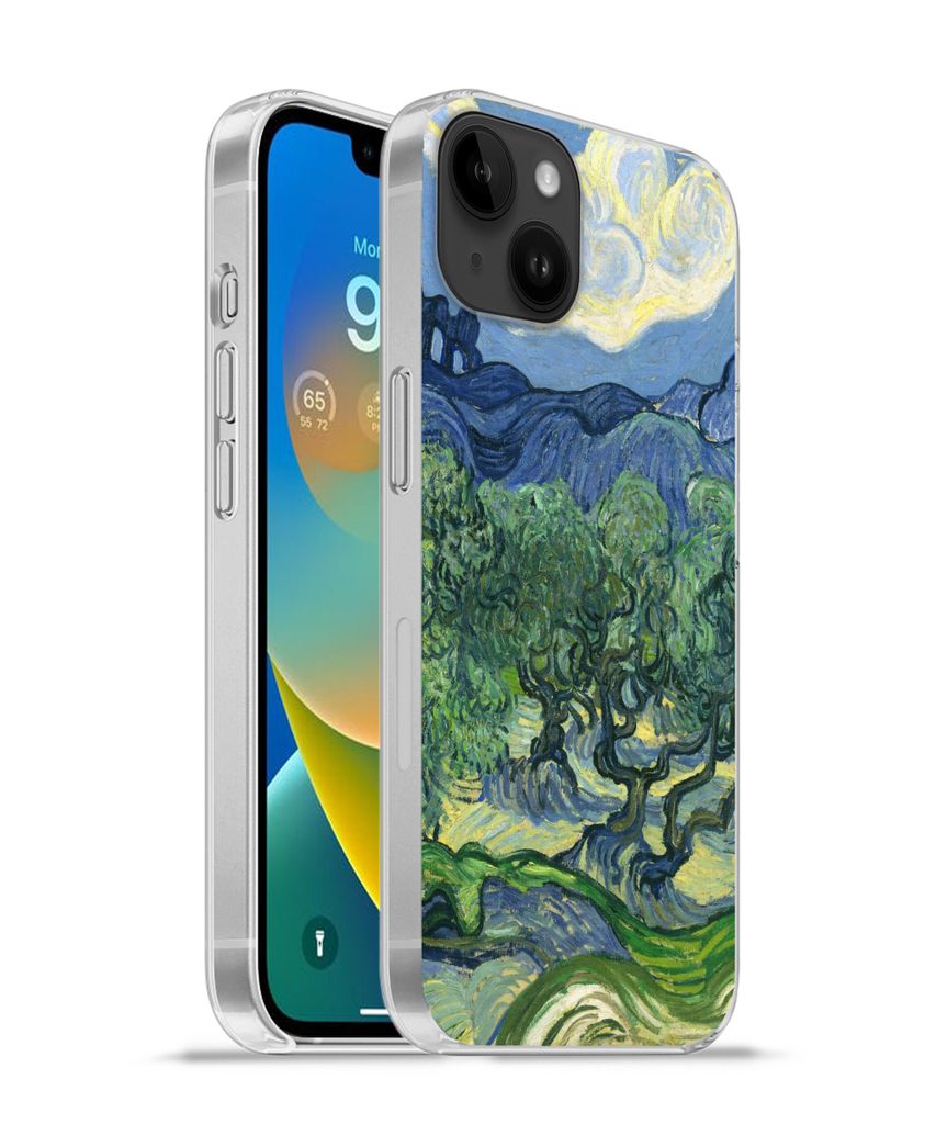 MuchoWow Handyhülle Schutzhülle Hülle für Apple iPhone 14 Plus - Soft case Die Olivenbäume - Vincent van Gogh Silikon Softcase Handy Hülle ...