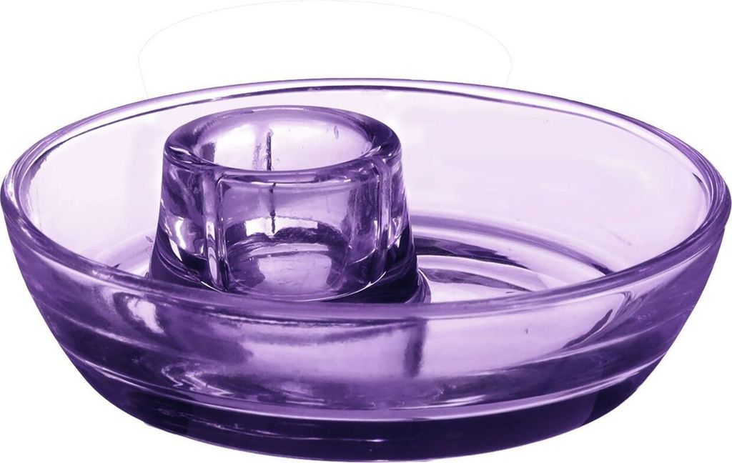 Glas Kerzenhalter 'Mia' mit kleiner Dekoschale, Ø10 x H.3 in vielen Farben wählbar | Kerzenständer | Kerzenhalter für Ihre Tischdekoration zur ...