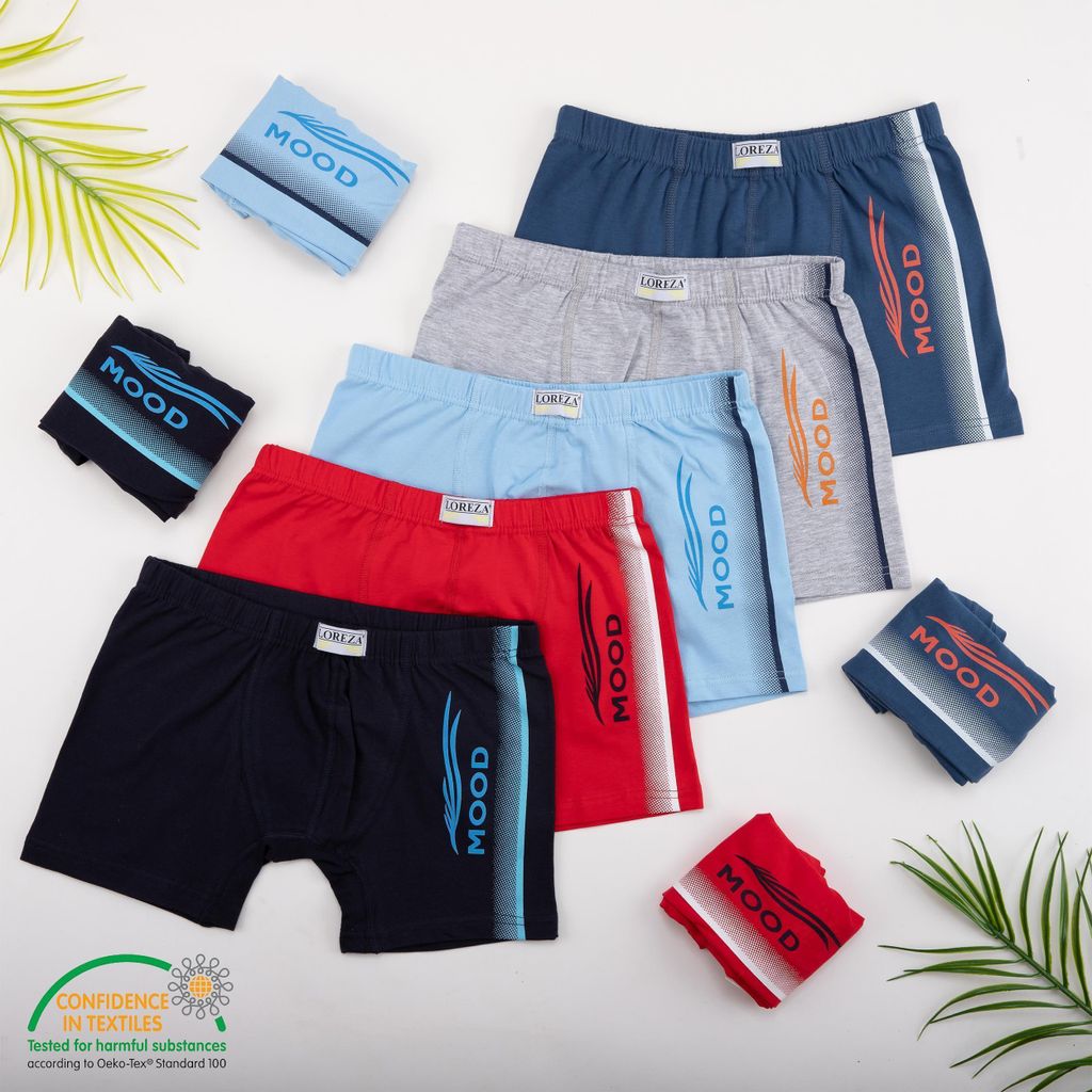 Channo Jungen Boxershorts 5er Pack - Nahtlos, Weich Aus 90% Polyamid Für Alltag & Sport