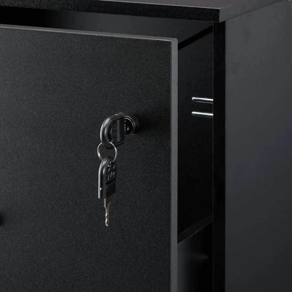 Caisson de bureau mobile à serrure pour dossiers suspendus format A4 - 5