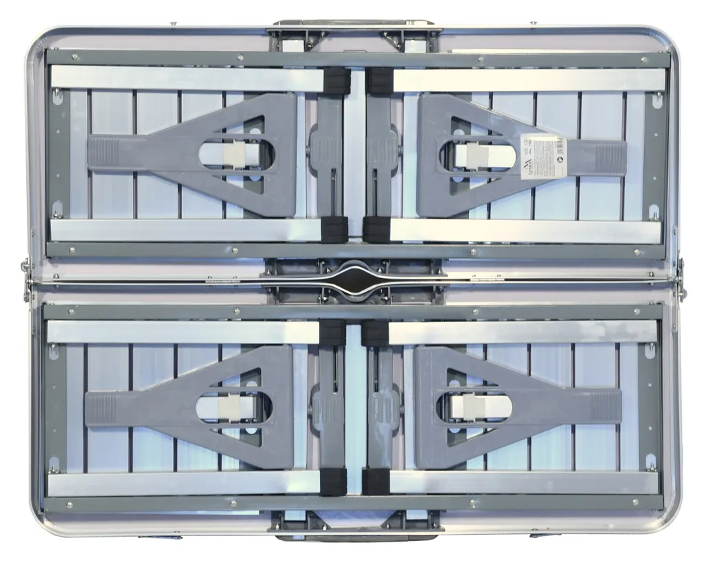Table de camping pliante en aluminium avec tabourets compacts - 7