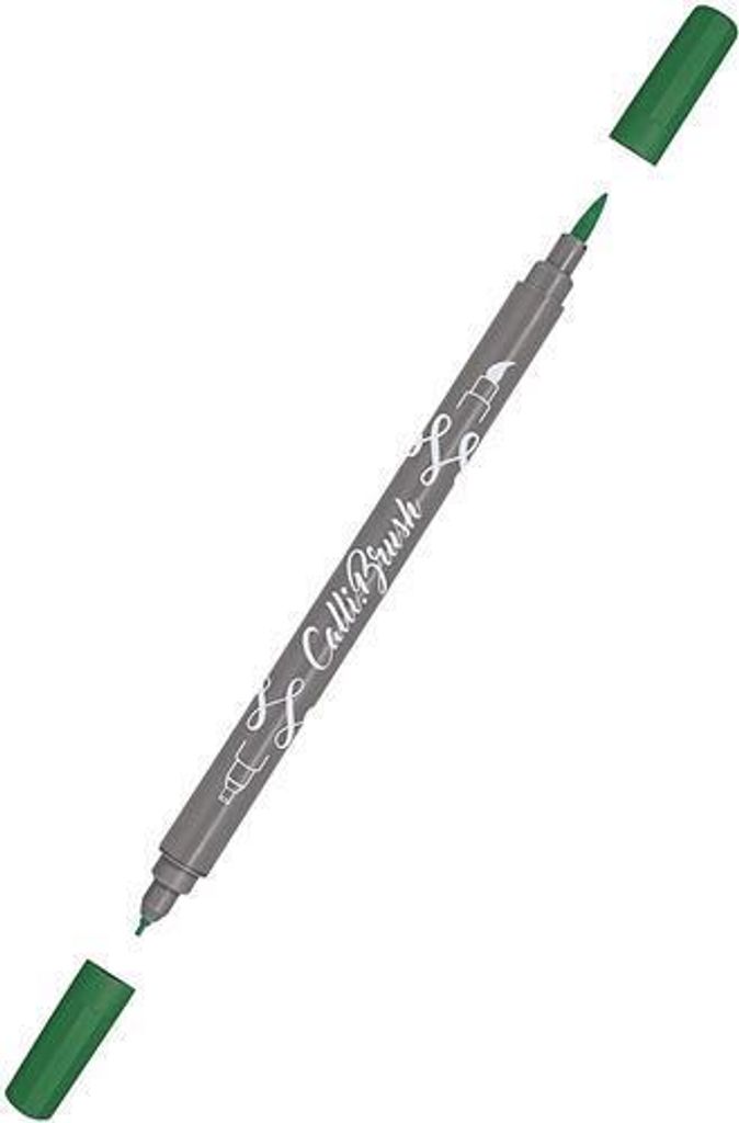 ONLINE Faserschreiber Calli Brush Double Tip dark Produktbild 