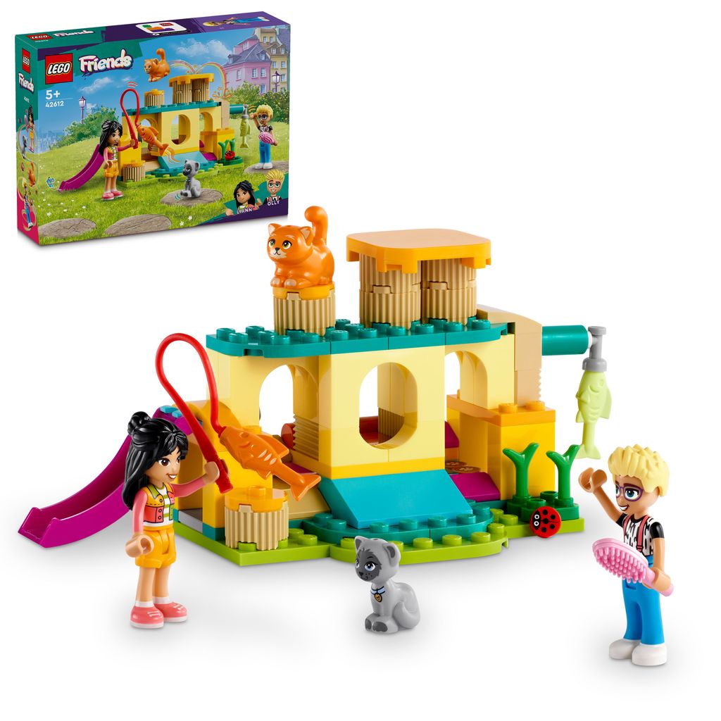 LEGO Friends Abenteuer auf dem Katzenspielplatz, Set mit Produktbild 