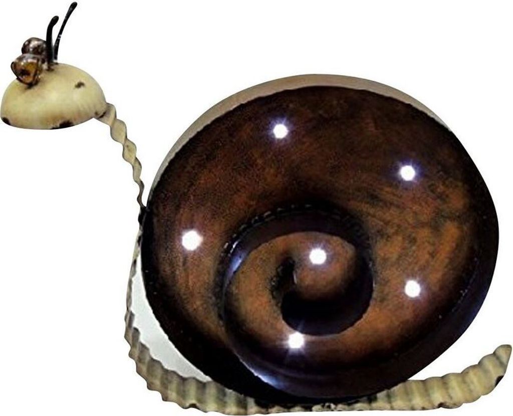 Solarleuchte Metall Schnecke