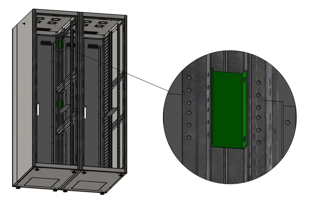 Connecteurs Robustes DIGITUS pour Armoires Unique Dynamic avec Visserie - 2