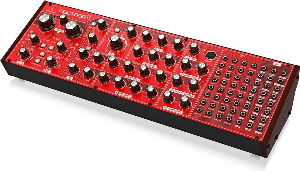 Synthétiseur Analogique Behringer Neutron Rouge avec Matrice Patch 56 Points