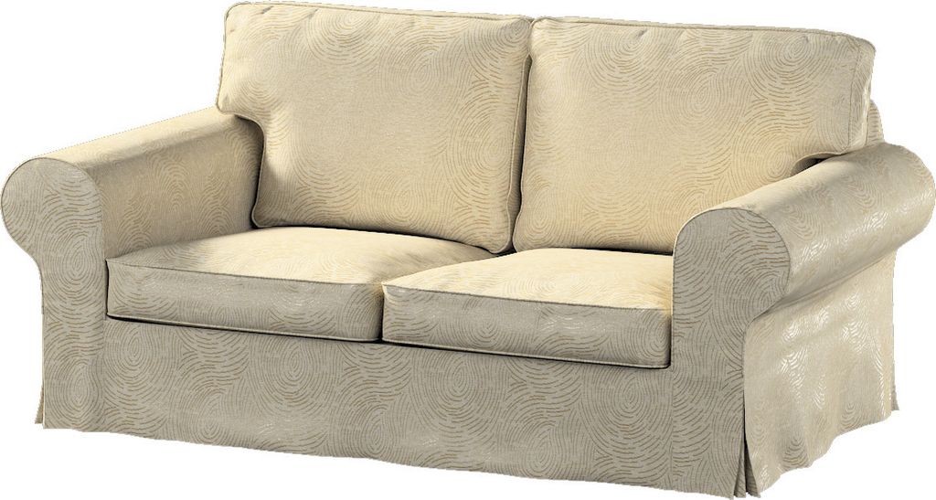 Dekoria Bezug für Ektorp 2-Sitzer Sofa nicht ausklappbar, beige-golden, Sofabezug für Ektorp 2-Sitzer nicht ausklappbar