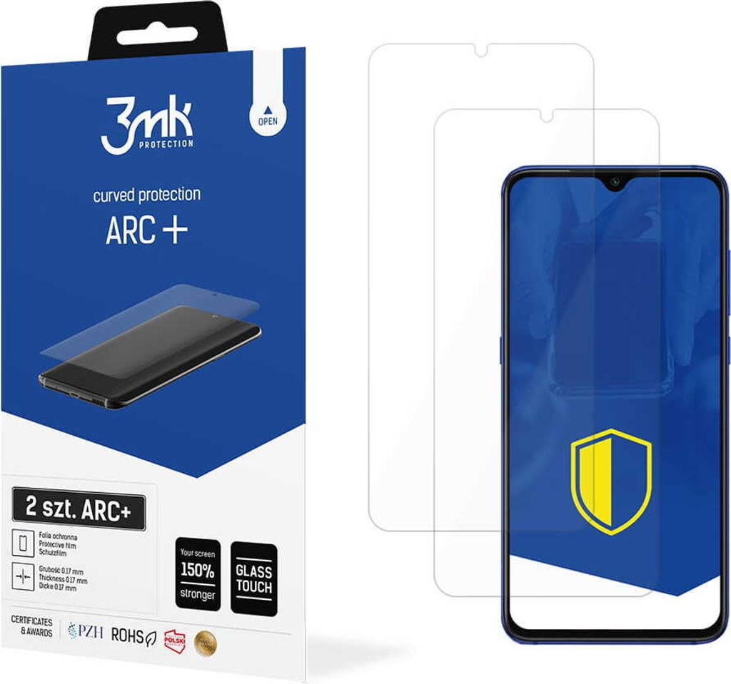 3mk Display Schutzfolie ARC+ für Xiaomi Mi 11 Lite 4G/5G/11 Lite 5G NE 0,17mm Self-Heal (2 Stück)