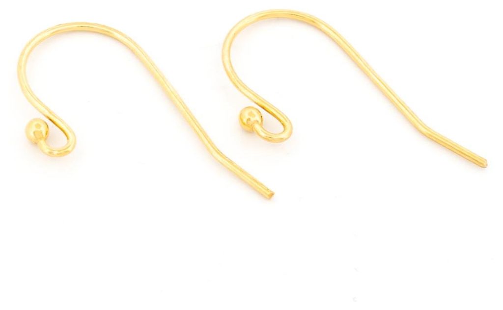 Vintageparts Ohrhaken 925 Sterling Silber 18K Produktbild 