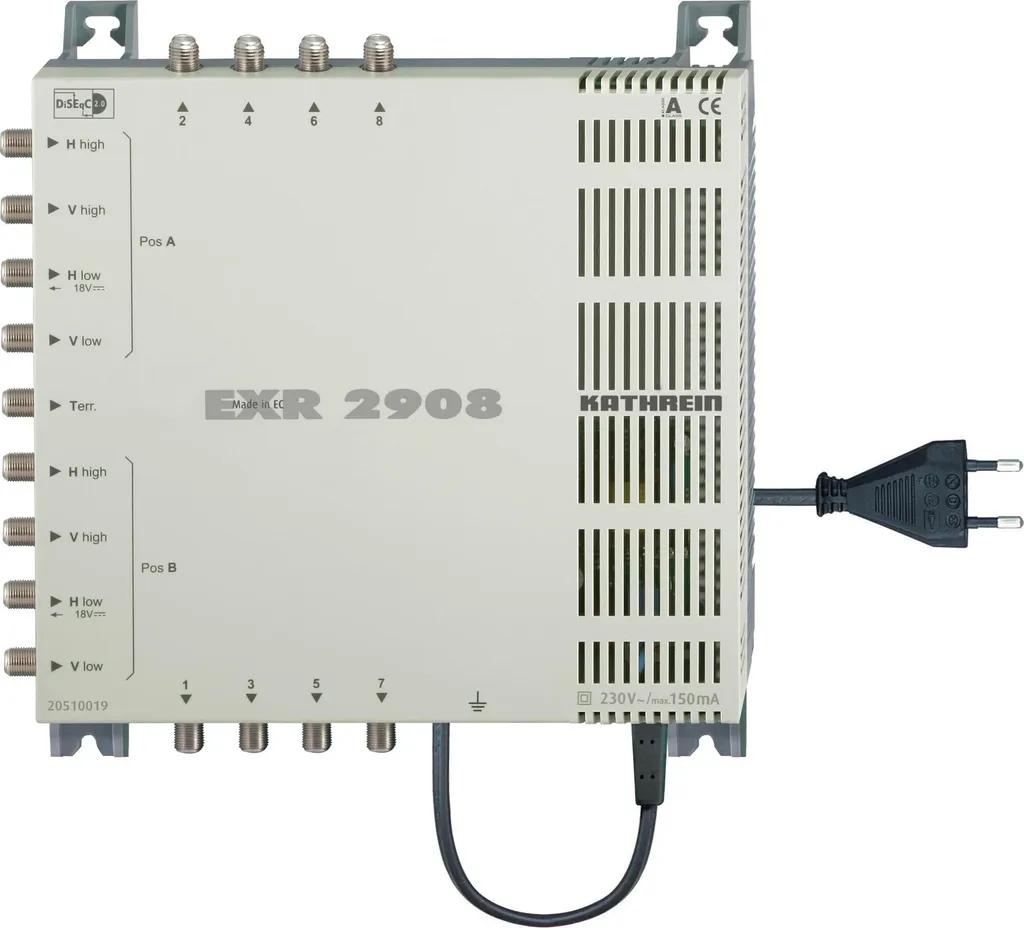 Répartiteur satellite pour 8 TV - KATHREIN EXR 2908 système en cascade