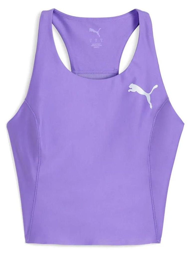 Puma Raceday Ultraform Crop ärmelloses T-shirt Lila L Frau Lila L