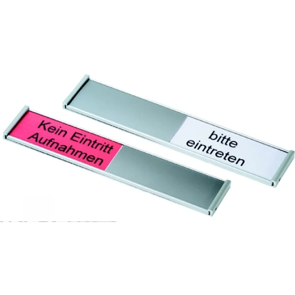 Plaque indicateur libre occupé Ultradex 314577 alu argent 180x36mm