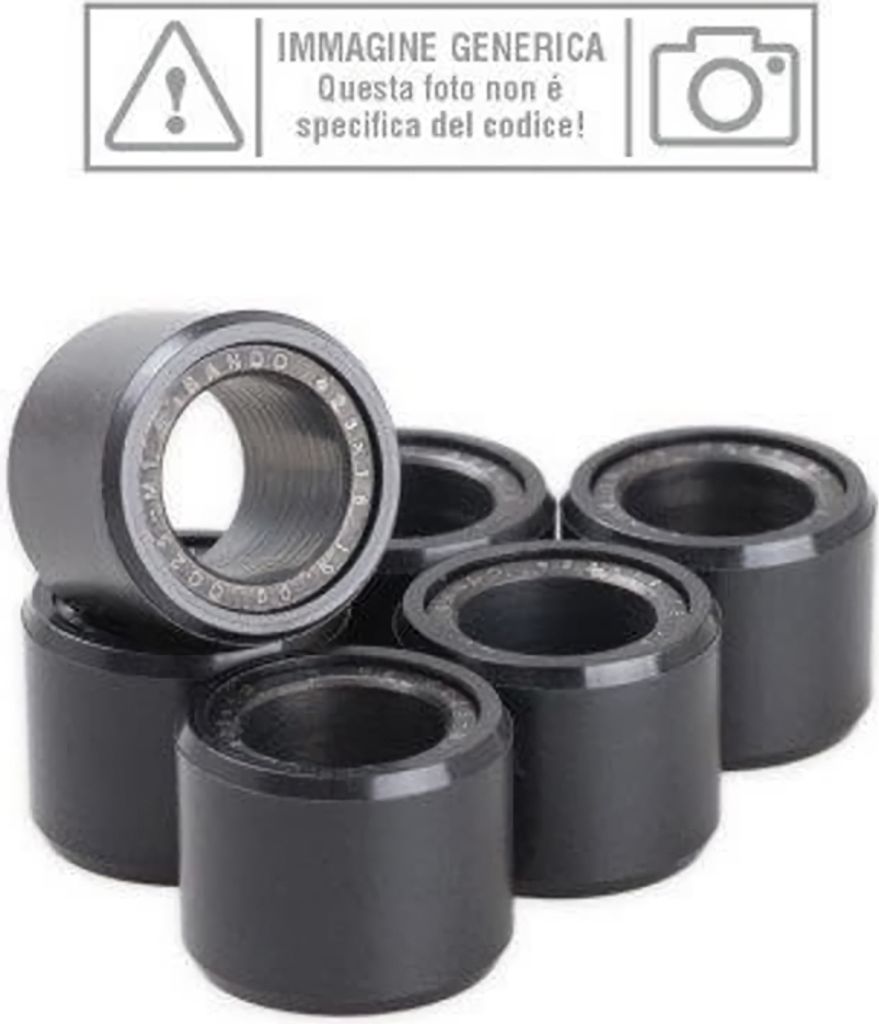 Set 8 rulli variatore BANDO D. 30mm lunghi 18mm da 15gr per Immagine del prodotto 