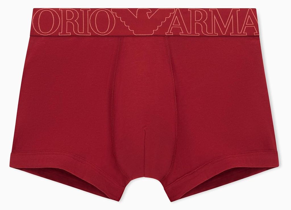 Emporio Armani Megalogo Herrenhose, Rot, Größe L, rot, L